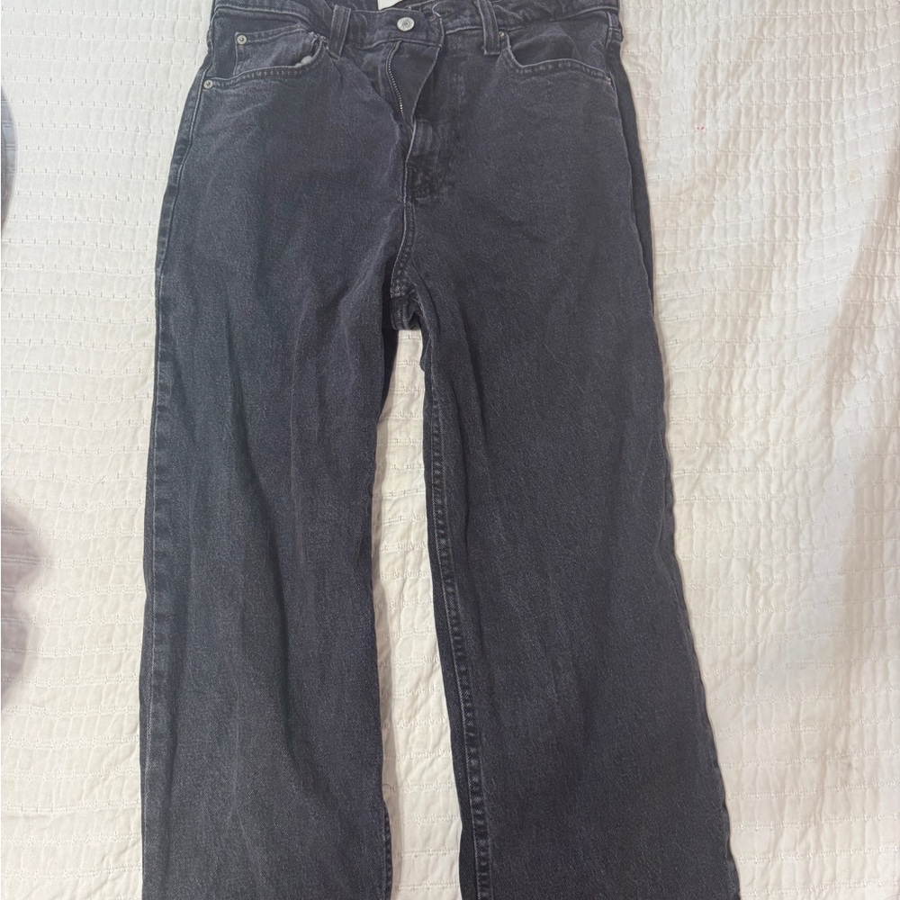 Hollister Women's Straight Leg Black Jeans